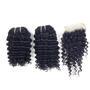 Venta al por mayor 12 pulgadas Funmi Raw Hair Bundle Closure Nigeria Venta caliente doble dibujado virgen cutícula alineada indio Remy Hair Proveedor - Product Image 5