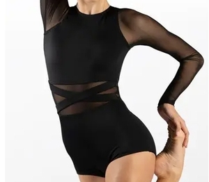 Justaucorps à manches longues filles à <span class=keywords><strong>la</strong></span> mode strass usine Performance Gym porter <span class=keywords><strong>danse</strong></span> gymnastique justaucorps pour <span class=keywords><strong>Studio</strong></span> <span class=keywords><strong>de</strong></span> <span class=keywords><strong>danse</strong></span> - Product Image 4