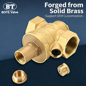 Vanne <span class=keywords><strong>de</strong></span> réduction <span class=keywords><strong>de</strong></span> <span class=keywords><strong>pression</strong></span> manuelle en laiton DN15 - DN50 pour la régulation <span class=keywords><strong>de</strong></span> l'eau et du gaz - Product Image 5