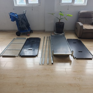 Chariot à <span class=keywords><strong>fleurs</strong></span> danois, chariot à main pour pépinière et centre <span class=keywords><strong>de</strong></span> jardinage, plateforme à quatre roues 100 kg, personnalisable OEM pour outils - Product Image 4