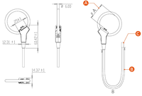 Sensores de Corriente Rogowski para Monitoreo de Demanda Actual, Sensor de Corriente para Estación de Carga de Vehículos Eléctricos VRC-36, Transformador de Corriente Flexible, Bobina Rogowski
