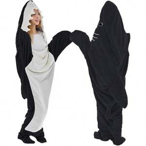 Shark Blanket for Kids Wearable Cartoon Animals <b>One</b>-<b>Piece</b> Blanket Adult <b>Hoodie</b> Girls Interesting Shark Blanket Gifts - Product Image 2