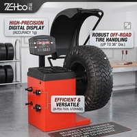 Machine d'alignement et d'équilibrage de roues de voiture ZeHoo A200 économique à entrée manuelle, affichage LED, précision 1g, roue maximale 1000mm