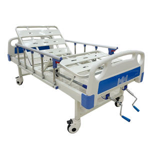 Lit d'hôpital manuel à deux manivelles, 2 fonctions réglables, équipement de soins pour patients alités, capacité de 260 kg, garantie de 3 ans - Product Image 6