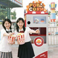 Volledig automatische popcornmachine voor bioscopen, winkelcentra en attractieparken