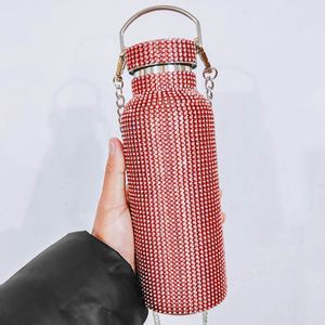 Wholesale 350ml 500ml 750ml 1000ml Sparkling Diamond Vacuum <b>Flask</b> Bling Rhinestone Stainless Steel Bling Diamond Water Bottle - Product Image 6