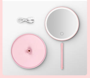 Tavolo di colore personalizzato ricaricabile illuminato Make Up specchio rotondo Led illuminato specchio per il trucco di vanità con la luce - Product Image 6