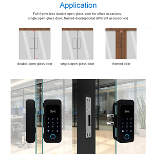 Thông minh điện thông minh khóa cửa, sinh trắc học vân tay khóa Keyless Touchpad an ninh cho kính Swing cửa - Product Image 5