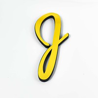 Lettres Cursives – Vente Directe Transfrontalière – Lettres Anglaises en Acrylique Or, Argent, Noir – Autocollants Décoratifs pour la Maison – Meilleures Ventes