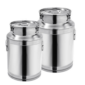 Bidons à lait en acier inoxydable 304 de différentes tailles (10L, 15L, 20L, 25L, <span class=keywords><strong>30L</strong></span>) / Seau de stockage de liquides avec couvercle, réservoir scellé - Product Image 3