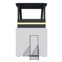 Maison mobile préfabriquée moderne, hôtel de vacances de luxe, maison portable, mini-maison, espace habitable modulaire, capsule spatiale en acier