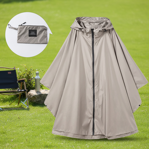 Fabricante al por mayor al aire libre Unisex mujeres impermeable lluvia Poncho reutilizable cremallera motocicleta impermeable para viajes de senderismo - Product Image 1