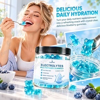 AegleWell Électrolytes Multivitamines Gommes Gooey Supplément Nutritionnel Quotidien pour l'Hydratation Soutient l'Énergie et la Fonction Musculaire