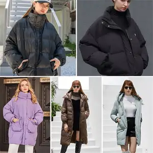 Desain baru grosir mantel wanita musim dingin jaket tebal inventaris bawah