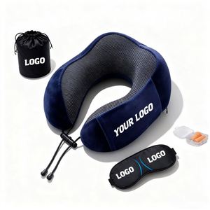 Promotional Gift Custom Logo Printed Travel for Support Automobile Car <b>Neck</b> <b>Pillow</b> Protector Memory Foam - Product Image 1