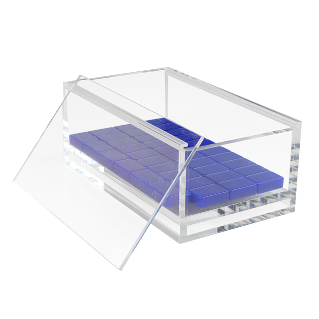 Custom Clear Acrylic Display Box Empty Transparent American Mahjong Game Case Storage Box to Hold Your Mahjong Tiles