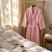 Peignoir d'hôtel cinq étoiles, exclusif pour salon de beauté, pour hommes, femmes et couples, 100% coton, absorbant, séchage rapide, longue robe de chambre, vêtement de nuit