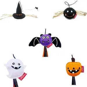 Halloween Serie Katzen-Teasers Leuchtende Katze-Stick Fledermaus-Spinne Katzen-Halloween-Spielzeug