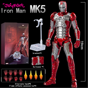Zd Toys Iron Man Original Genuino de <span class=keywords><strong>Marvel</strong></span> Edición del 10.º Aniversario - Iron Man Mk5 Sin Luz 1/10 Figuras de Acción con Articulaciones Móviles - Product Image 2