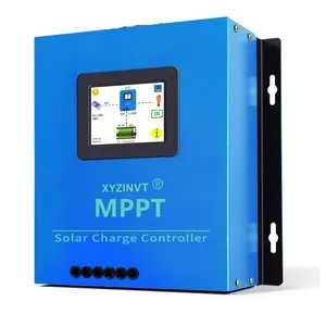 Controlador de Panel Solar PV de 170V de entrada máxima, pantalla táctil LCD de 12V/24V/48V, controlador de carga Solar MPPT de 40A