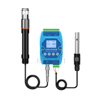 Analyseur de qualité de l'eau IoT RS485 4-20mA 0-5V Sonde 2-en-1 EC PH pour l'agriculture Testeur d'eau en plastique personnalisable