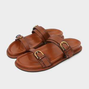 Sandali con plateau stile britannico <span class=keywords><strong>scarpe</strong></span> estive da donna da esterno con fibbia per cintura - Product Image 3