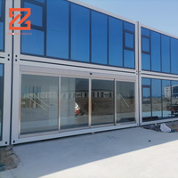 Maisons en conteneur de 20 pieds 40 pieds Maison en conteneur pliable 20 pieds Maison modulaire préfabriquée en acier avec panneau sandwich pour bureau