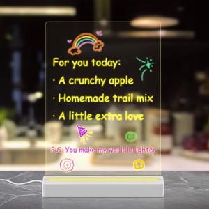 Base de lumière LED en bois feuille acrylique vierge de plexiglas coulé clair pour projets d'affichage de signes de bricolage artisanat prise de Source de lumière au néon DC - Product Image 5