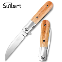 Couteau pliant Sunbart de qualité industrielle pour la survie en plein air, le camping et l'EDC, lame en acier inoxydable à pointe tombante, couteau de poche personnalisé OEM