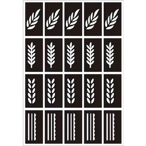 Pâte de henné couleur du corps peinture main dos doigt <span class=keywords><strong>tatouage</strong></span> autocollant maille creux modèle henné peinture <span class=keywords><strong>tatouage</strong></span> - Product Image 1