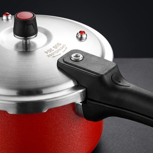 Casserole à pression en acier inoxydable pour la maison, 5 L, revêtement antiadhésif, base multicouche, poignée en silicone, compatible gaz et induction - Product Image 6