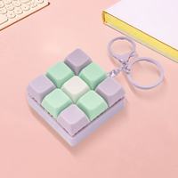 Llavero con Teclado de 9 Botones, Juego de Teclado para Dedos, Juguete de Coordinación Mano-Ojo, Juguete Antiestrés