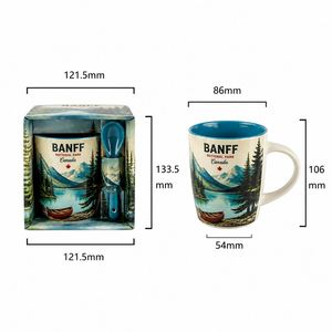Mug en céramique avec boîte cadeau, logo personnalisé, souvenir en porcelaine, tasse à café en gros, Chute d'eau de Niagara, Canada - Product Image 2