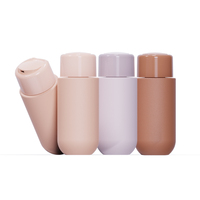 Nouvelle bouteille de lotion pour soins de la peau en LDPE de 100 ml, 200 ml, 300 ml, finition mate douce au toucher, bouteille de shampoing pour le corps et les cheveux avec bouchon à disque