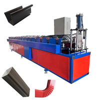 Machine mobile galvanisée de formage à froid pour gouttières et tuyaux de descente de style K, pour la fabrication de gouttières de récupération d'eau et de tuyaux de descente métalliques