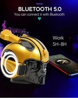 Nouveaux transformateurs Bumblebee casque sans fil stéréo BT haut-parleurs Mini dessin animé transformateurs Robot boîtes à musique haut-parleur extérieur