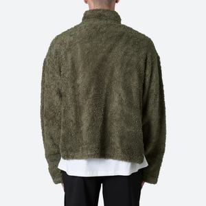 Suéter Personalizado de Forro Polar Cálido y Holgado para Hombre, Sudadera con Capucha 100% Poliéster Sherpa - Product Image 5