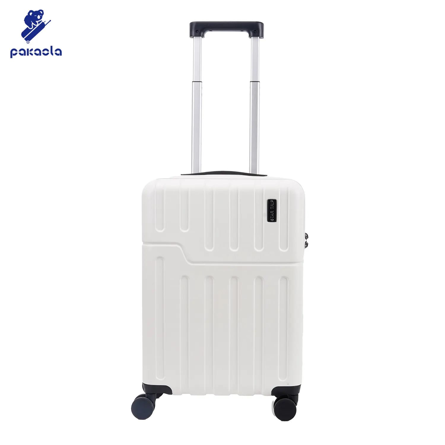 Conjunto de equipaje de mano personalizado HongYue, bolsas de viaje a rayas, maleta de mano con 4 ruedas
