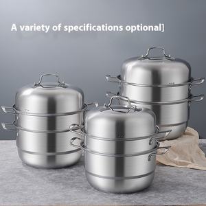 Vaporizador <span class=keywords><strong>de</strong></span> sopa <span class=keywords><strong>de</strong></span> <span class=keywords><strong>triple</strong></span> capa <span class=keywords><strong>de</strong></span> <span class=keywords><strong>acero</strong></span> inoxidable del fabricante Yolecen, olla <span class=keywords><strong>de</strong></span> Cocina <span class=keywords><strong>de</strong></span> Inducción, olla <span class=keywords><strong>de</strong></span> sopa <span class=keywords><strong>de</strong></span> doble espesor con <span class=keywords><strong>fondo</strong></span> compuesto - Product Image 5