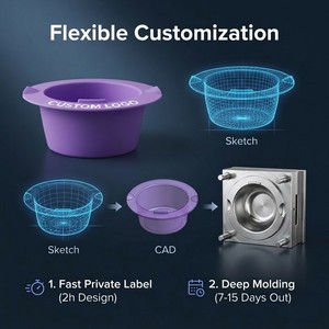 High Quality 400ml Silicone Wax Warmer Replacement Bowl <b>Non</b> <b>Stick</b> Wax Melt Liner <b>Pot</b> for Hair Removal Salon OEM ODM - Product Image 6