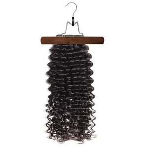 Pemasok yang dinilai modern gantungan celana ekstensi rambut kayu mahoni gantungan rok