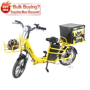 500w High Speed Pizza milk Take-away Ebike Used Delivery e Bike 48v delivery scooter