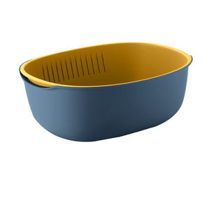 Gran oferta, colador multifuncional de plástico de dos niveles para uso doméstico en la cocina, lava y drena verduras de manera eficiente - Product Image 2