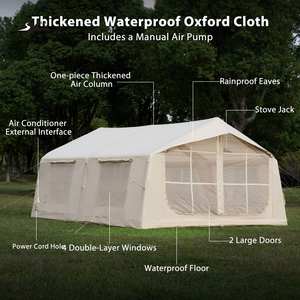 Carpa inflable para acampar OEM ODM al por mayor, carpa inflable de alta calidad para 8 personas, impermeable, para camping y glamping - Product Image 2