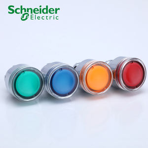 زر مؤشر مقاوم للماء من البلاستيك LED ، مع مستوى حماية IP65 ، مناسب للاستخدام الصناعي/زر رأس مسطح - Product Image 2