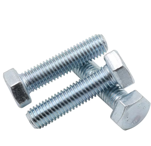 สลักเกลียวหัวหกเหลี่ยมเกลียวละเอียด NXF 310S/0Cr25Ni20/1.4845 M2-M30 310S สแตนเลสสตีล ขนาดเมตริก หัวแบน ระดับ 8.8/10.9/12.9 ชุบสังกะสี - Product Image 2