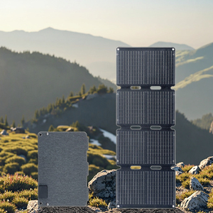 Portable <span class=keywords><strong>AHONY</strong></span> SPF083 21W 23% efficace pliable PET panneau solaire chargeur de téléphone Compatible ue pour iPhone iPad Pro/Air Camping - Product Image 2