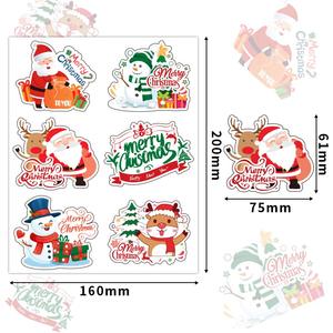 Stock d'<span class=keywords><strong>autocollants</strong></span> de Noël pour <span class=keywords><strong>patins</strong></span> à glace <span class=keywords><strong>autocollants</strong></span> adhésifs personnalisés pour l'hiver - Product Image 4