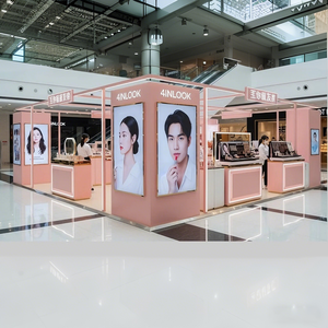 Exhibidor de Maquillaje y <span class=keywords><strong>Lentes</strong></span> de Contacto con Iluminación LED y Paneles Mate Impermeables en Rosa/Morado - Product Image 3