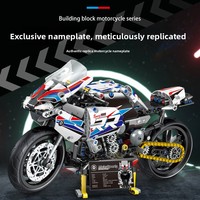 Jouets pour enfants, kit de modèles en plastique à construire soi-même, blocs de construction compatibles avec les motos, ensemble de blocs de construction
